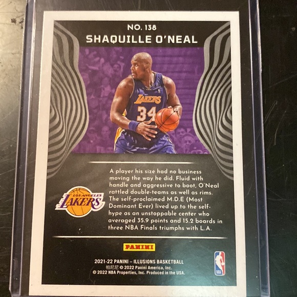 2021 Panini illusions Shaquille O’Neal number 138 - Picture 2 of 2